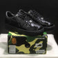 A Bathing Ape Bape Sta Low Patent Black Shoes Sneakers - nk0005521 image 9