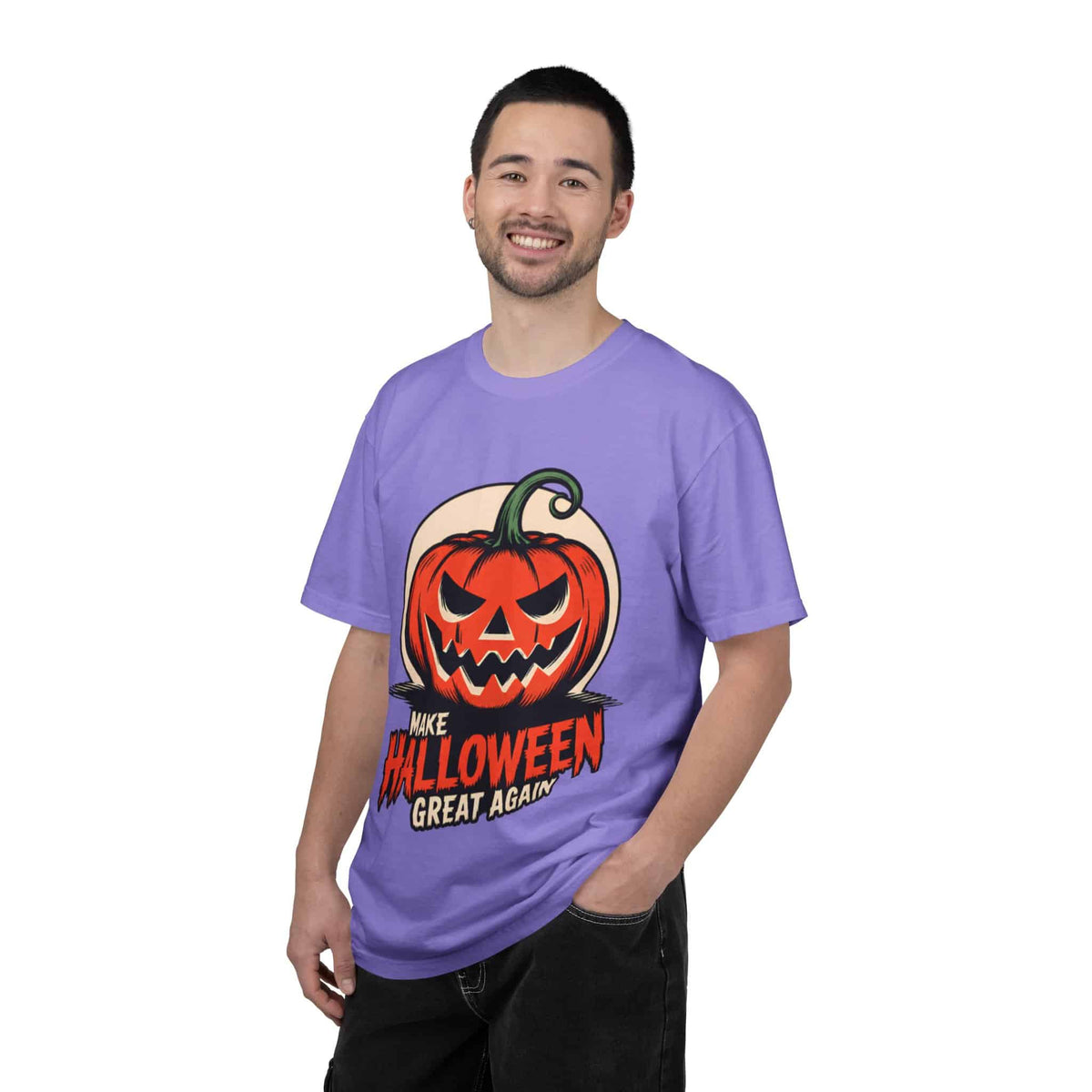 Make Halloween Great Again Unisex Garment-Dyed T-shirt image 80