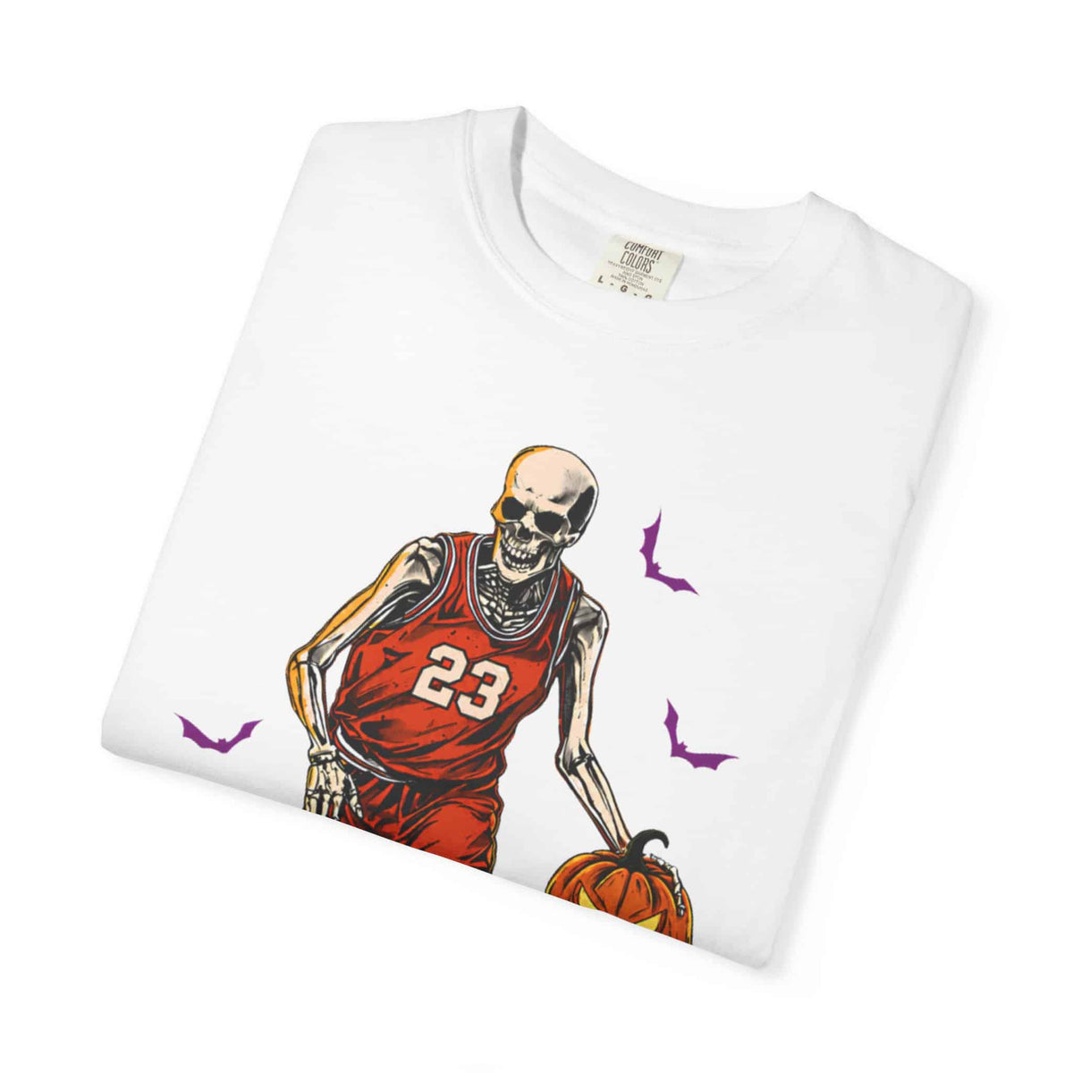 Halloween Basketball Unisex Garment-Dyed T-shirt image 86