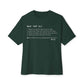 Beef Definition Unisex Oversized Boxy Tee - Forest, XS image
