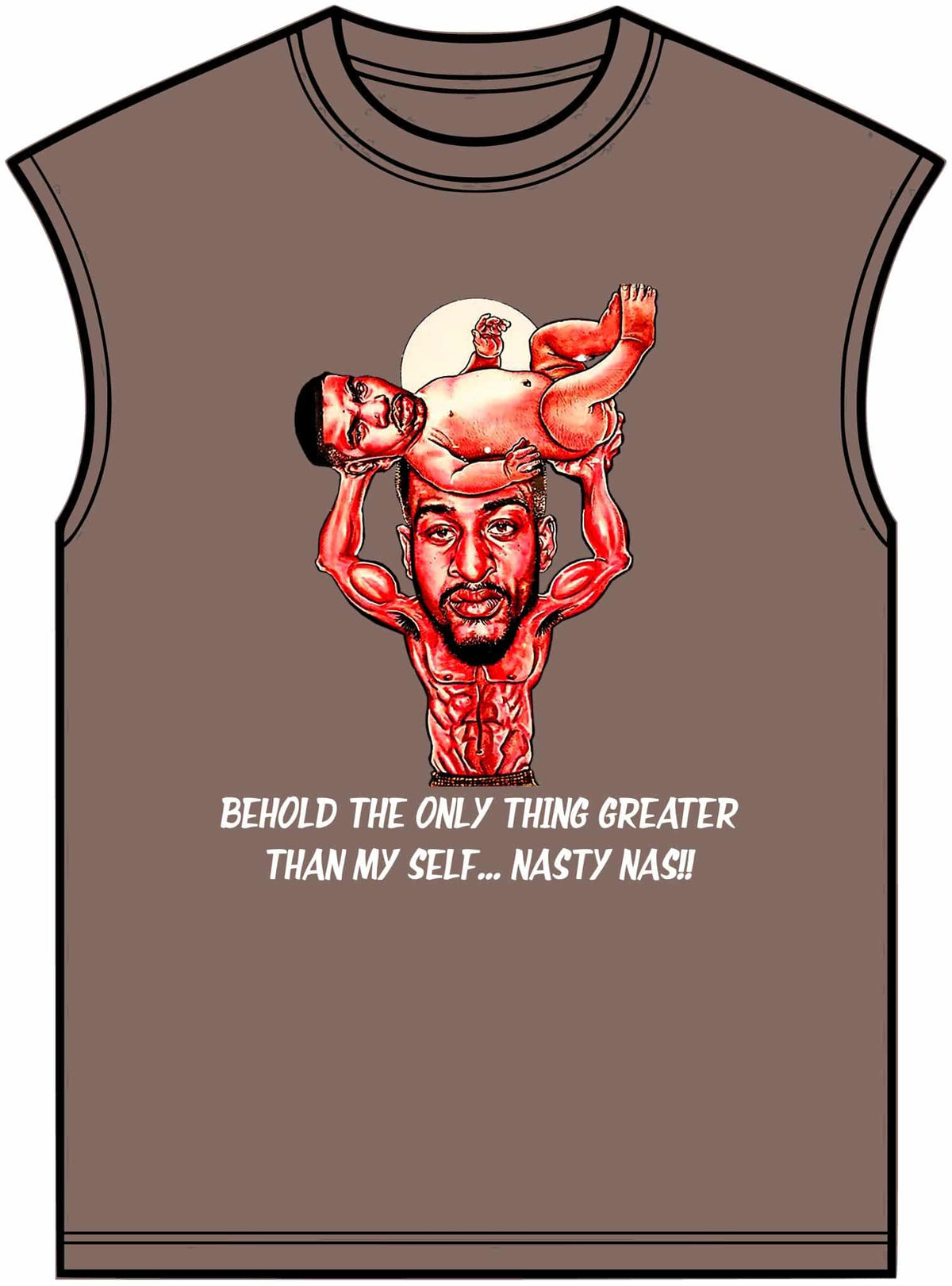Nas The Last Word Unisex Garment-Dyed Muscle Tee image