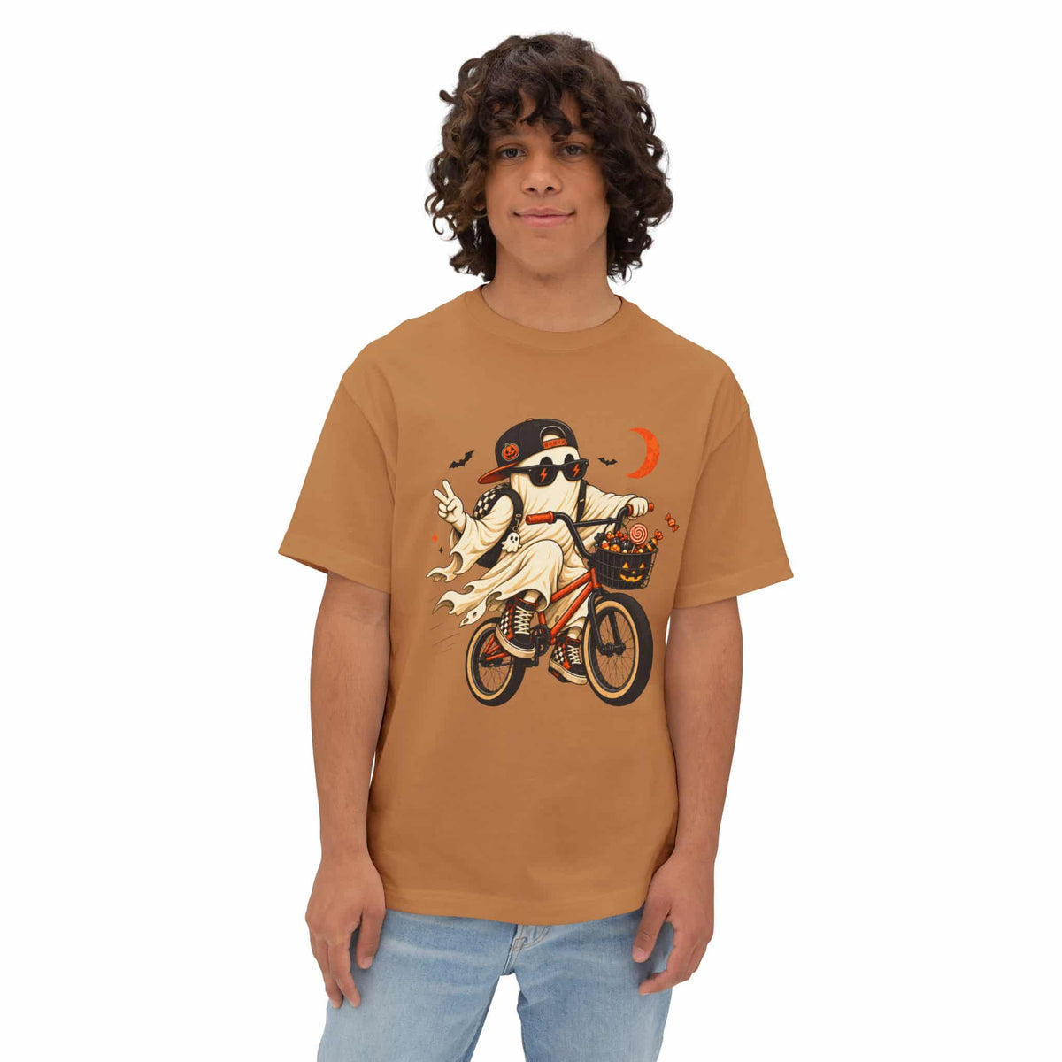 Ghost Rider BMX Unisex Oversized Boxy Tee image 21