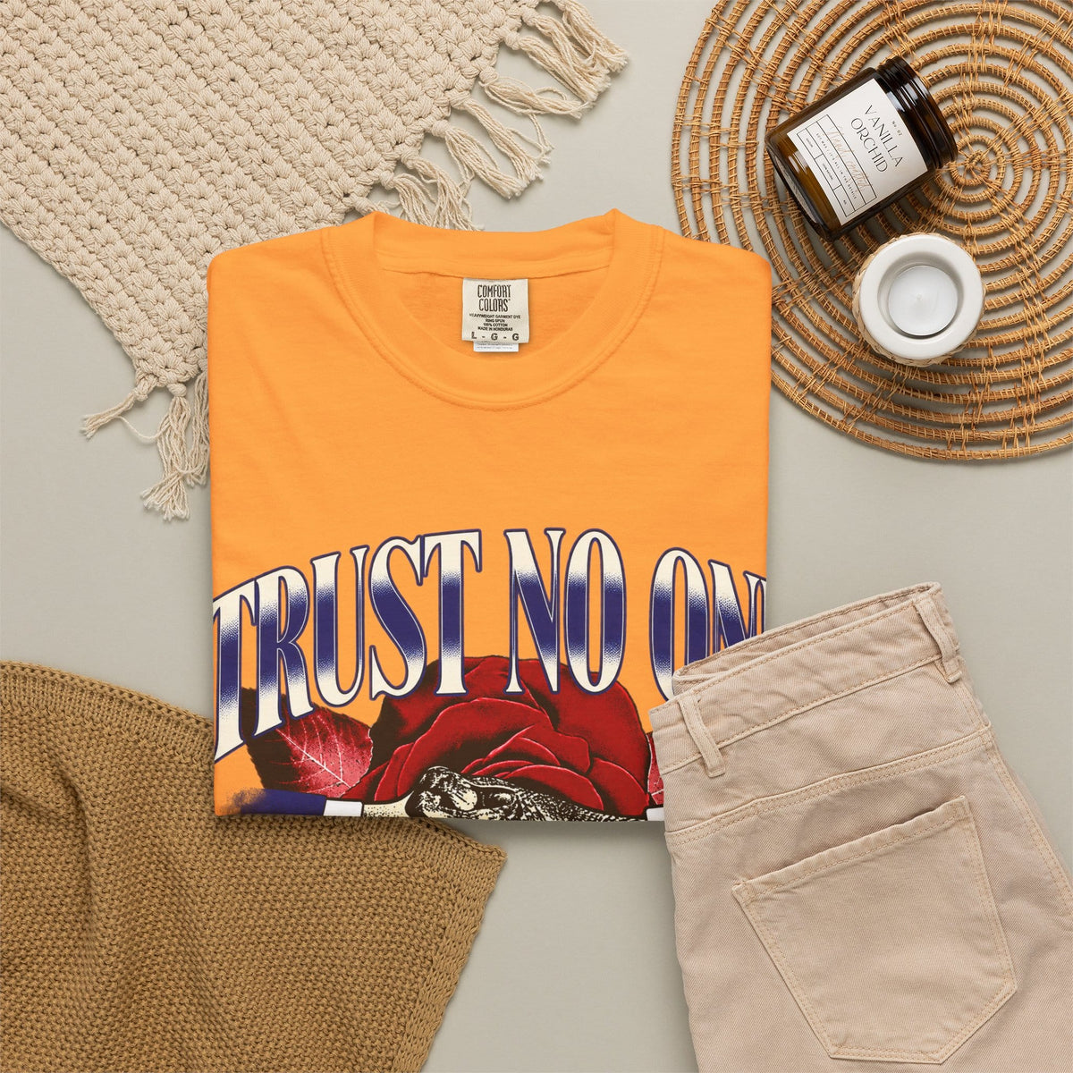 Graphic Print  Unisex Garment-Dyed T-shirt - POD0037 image 27