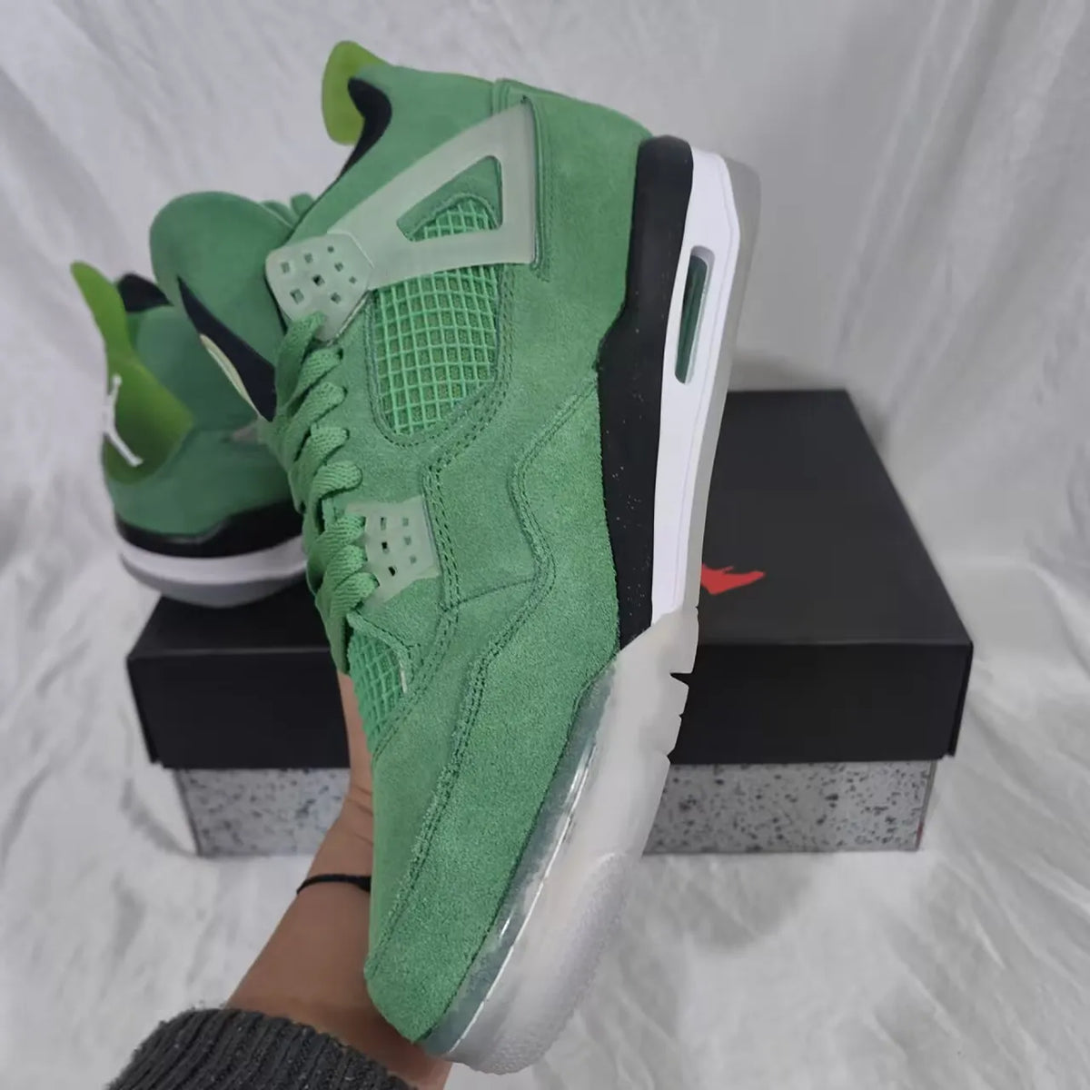 AJ 4 Wahlburgers PE Shoes Sneakers – nk0004106 image 11