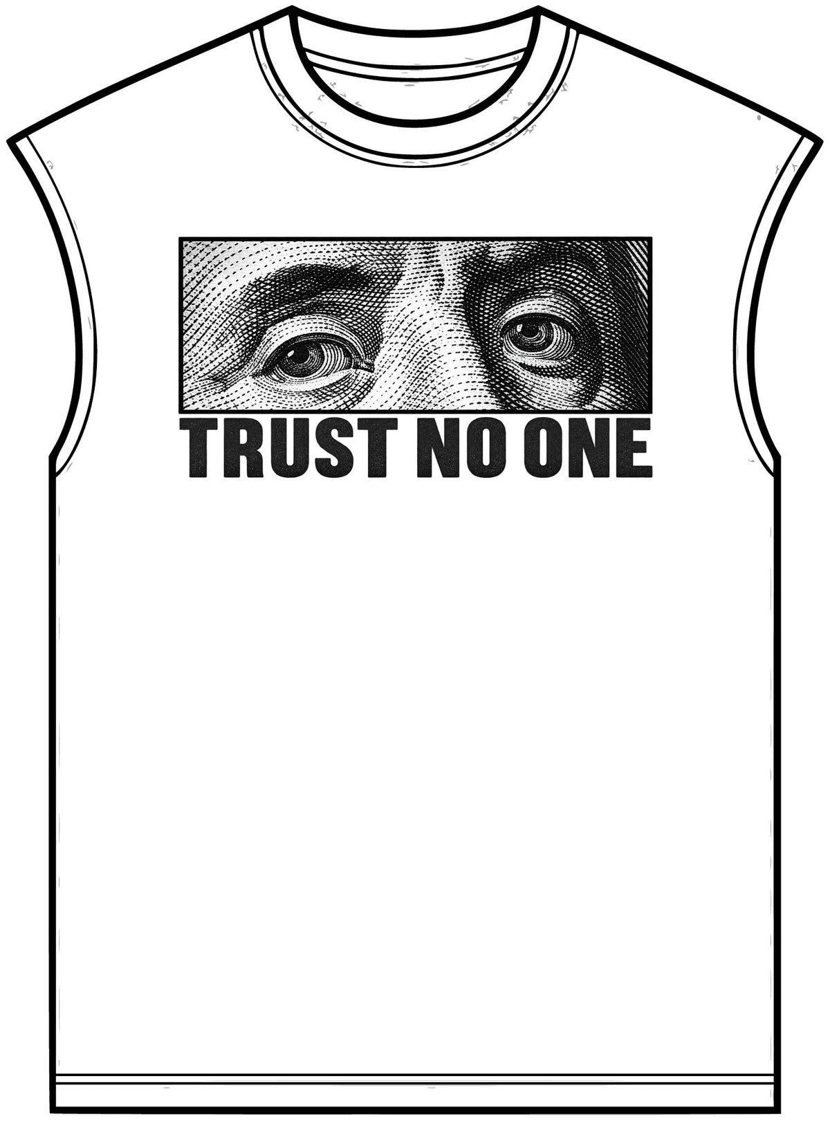 Graphic Print Unisex Garment-Dyed Muscle Tee – POD0039 image 0