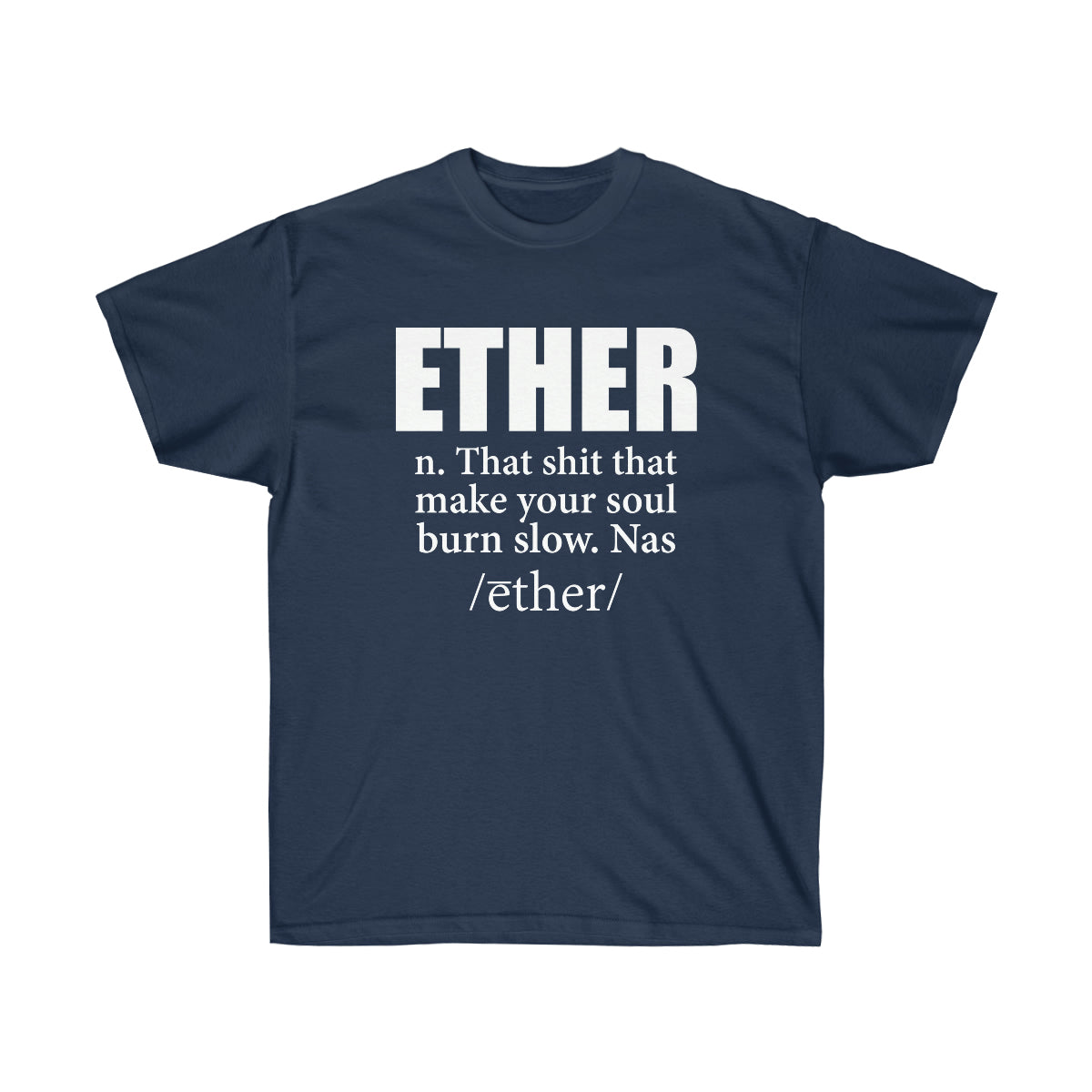 Ether Nas Men T-Shirt - Navy, M image