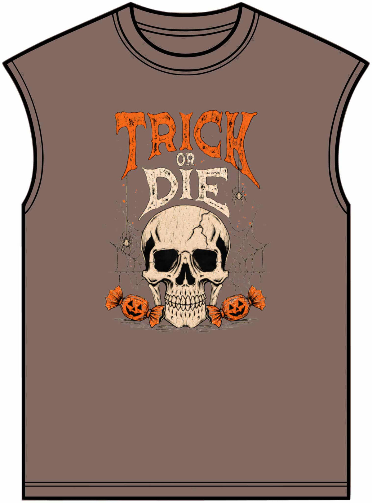 TRICK OR DIE Unisex Garment-Dyed Muscle Tee image 8