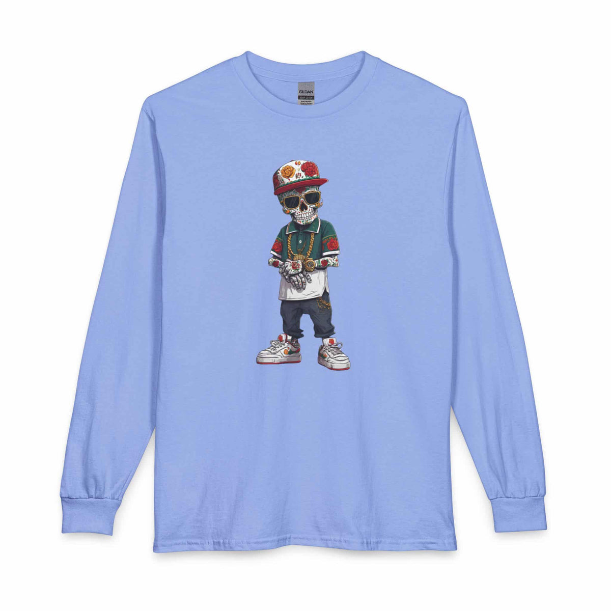 Skull Luxury Long Sleeve T-Shirt image 8