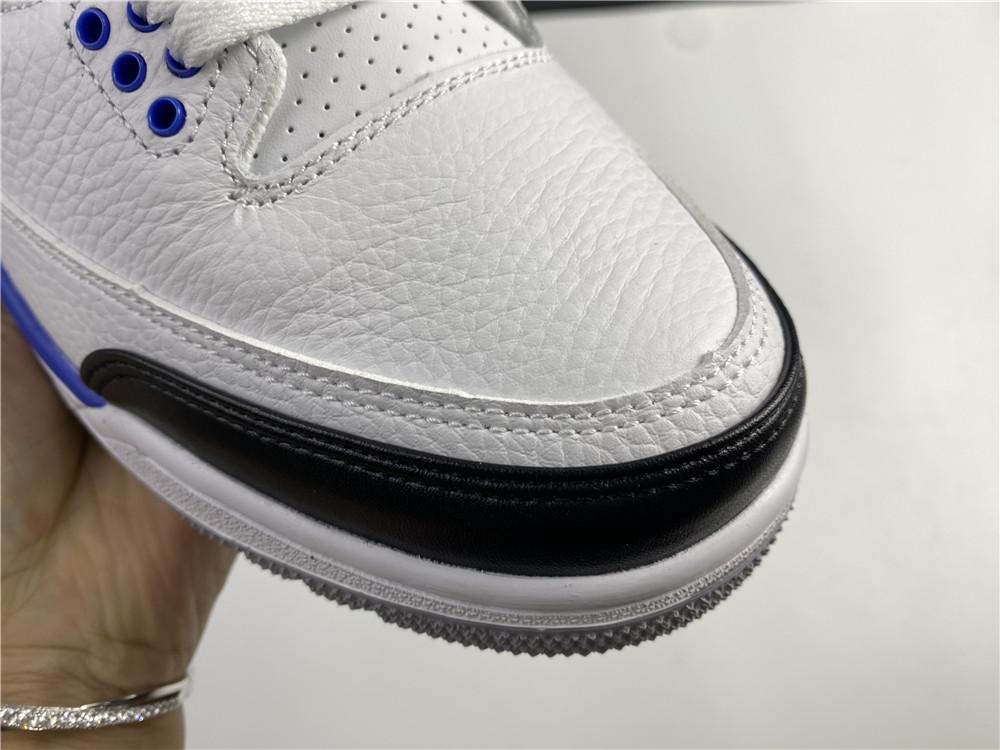 AJ 3 Fragment White Blue Shoes Sneakers - nk0000859 image 8