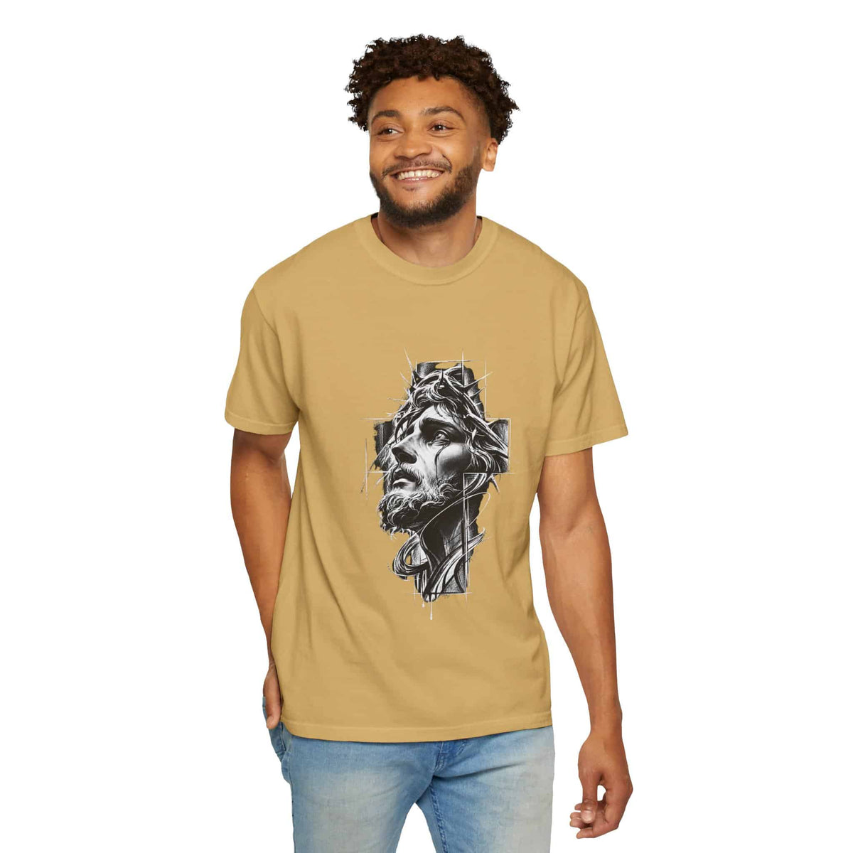 Crown of Faith 2 Unisex Garment-Dyed T-shirt image 50