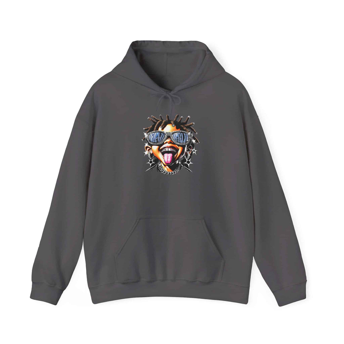 Diamond Drip Hooded Sweatshirt - 4XL, Charcoal image