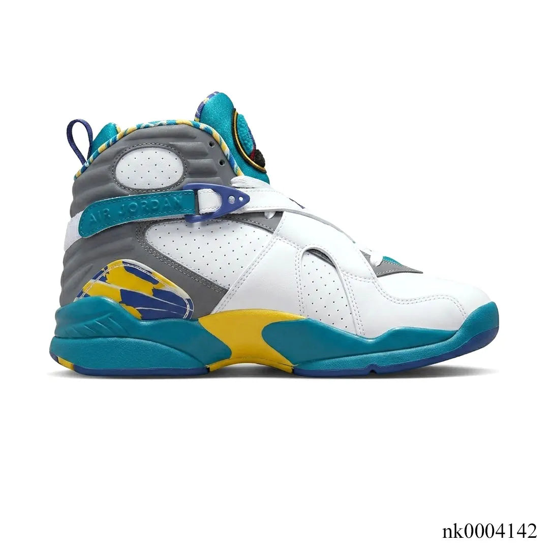 AJ 8 White Aqua Shoes Sneakers - nk0004142 image 0