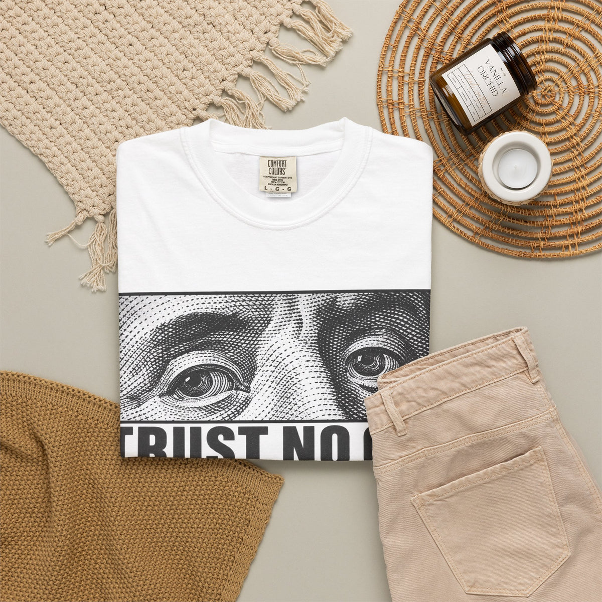 Graphic Print  Unisex Garment-Dyed T-shirt - POD0039 image 3
