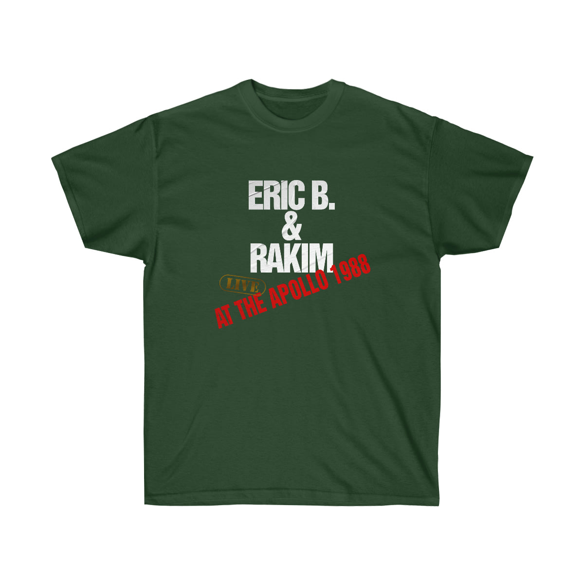 Rap Live At The Apollo 1988 Men T-Shirt - Forest Green, S image