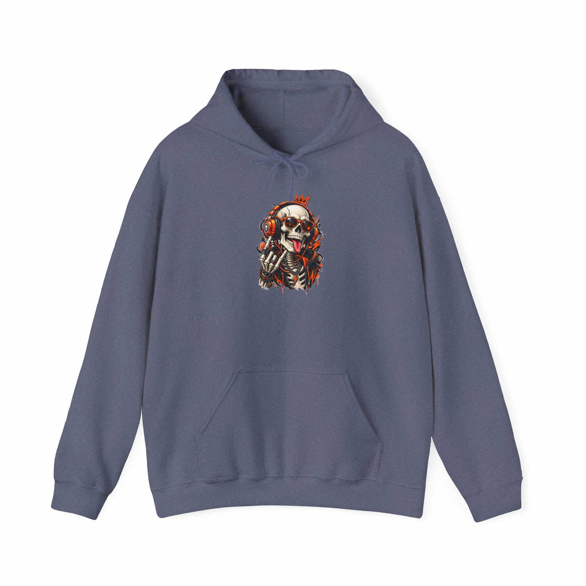 Neon Skull DJ Hooded Sweatshirt image 90