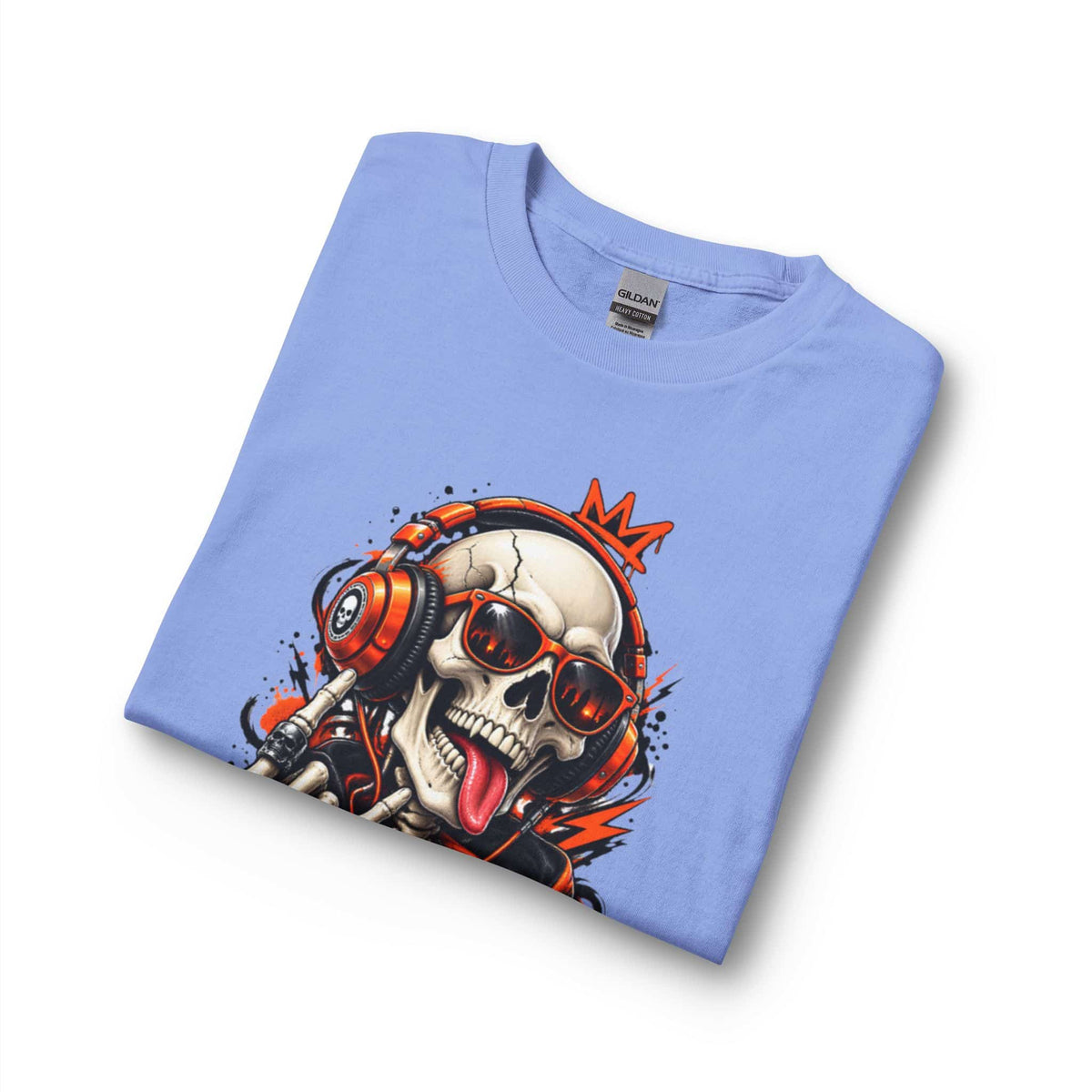 Neon Skull DJ Long Sleeve T-Shirt image 10