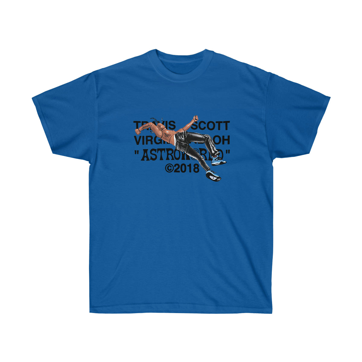 Travis Scott Virgil Abloh Astroworld Men T-Shirt - Royal, L image