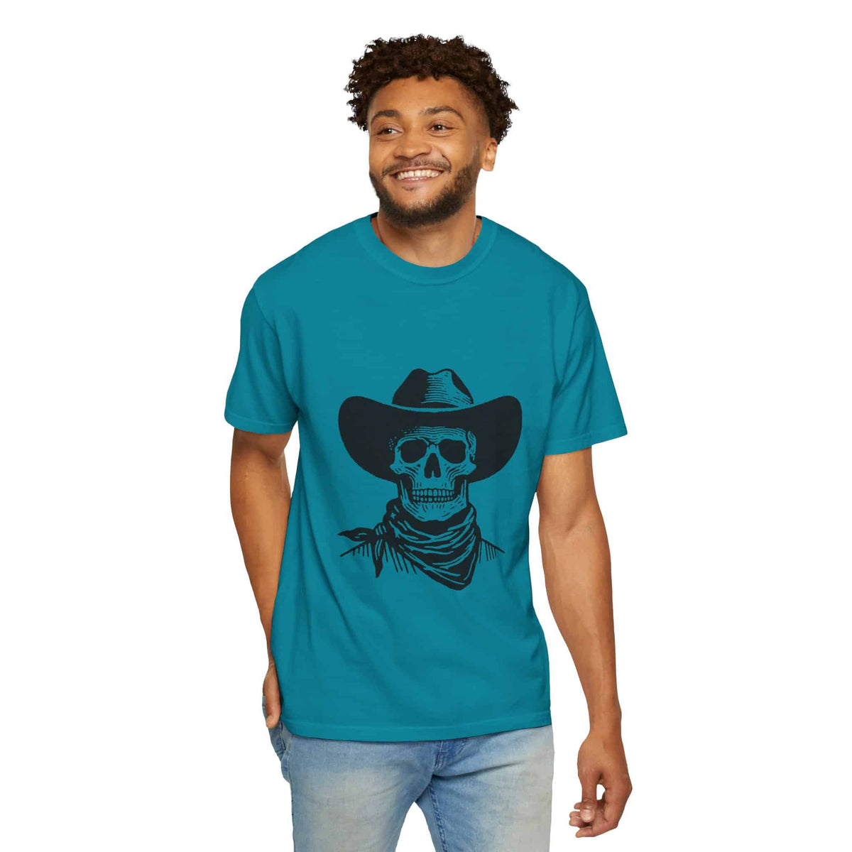 Outlaw Skull Unisex Garment-Dyed T-shirt image 110