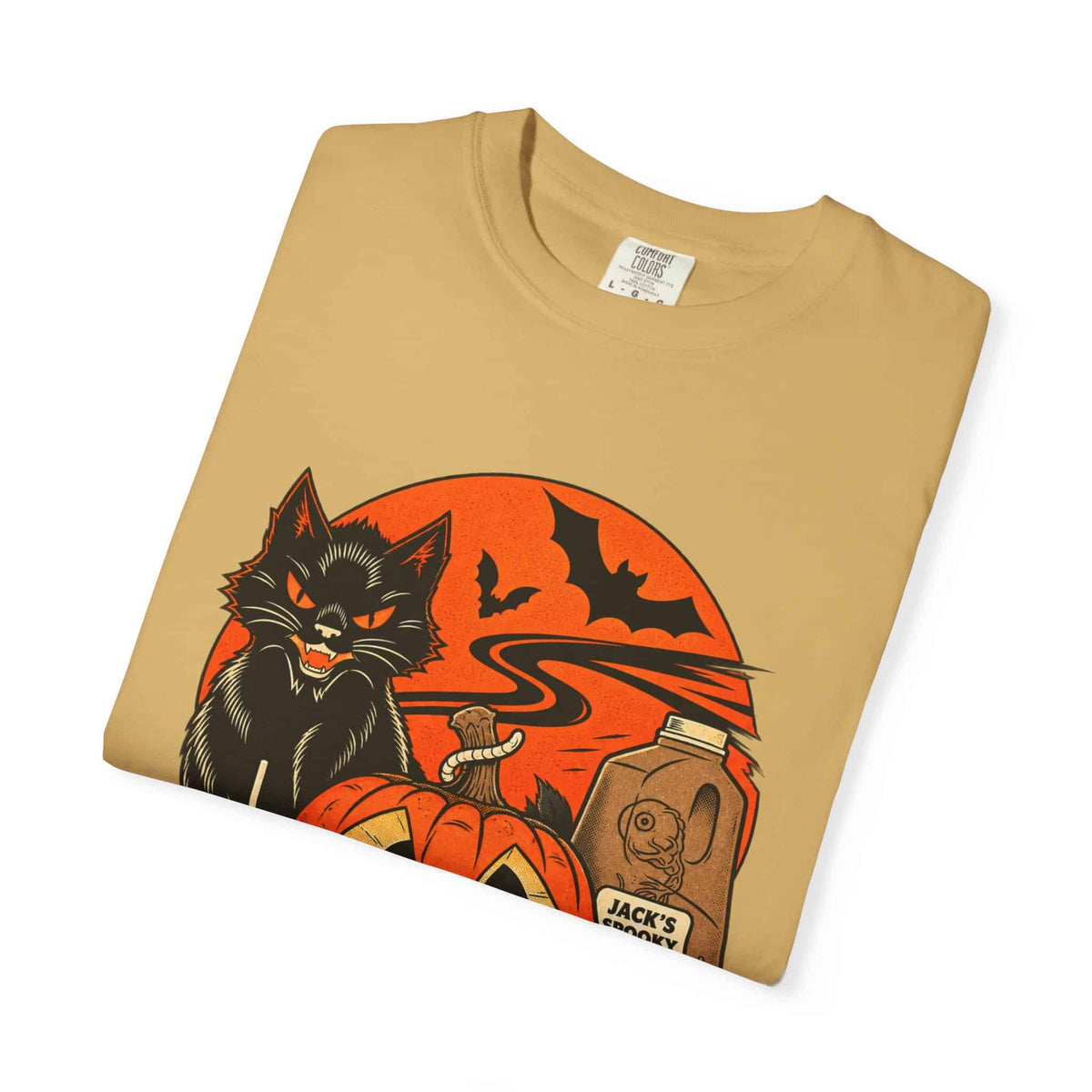 Midnight Cat Unisex Garment-Dyed T-shirt image 42