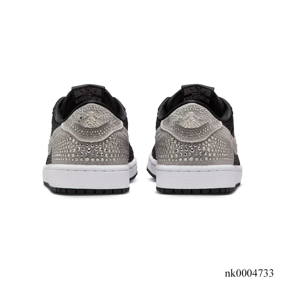 [Premium] Swarovski x AJ 1 Low OG Stealth/Crystal Shoes Sneakers – nk0004733 image 4