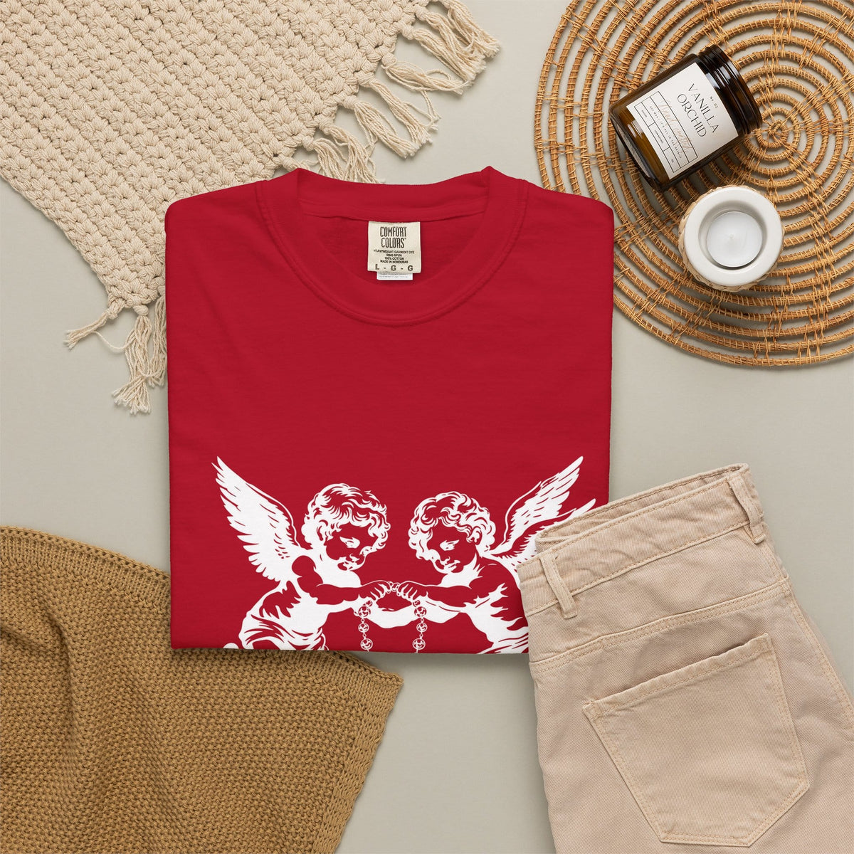 Heavenly Guardians Unisex Garment-Dyed T-shirt image 59