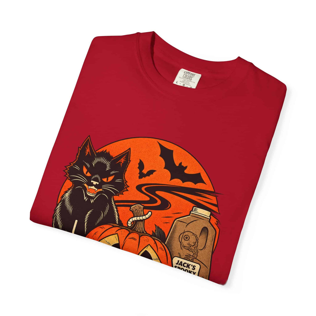 Midnight Cat Unisex Garment-Dyed T-shirt image 63