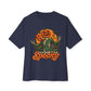 Spooky Season Unisex Oversized Boxy Tee - Navy, S image