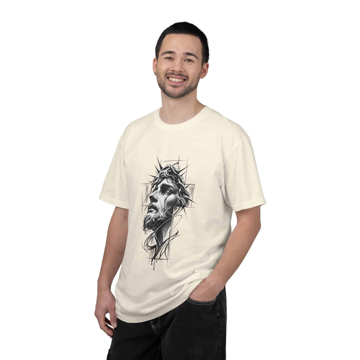 Crown of Faith 1 Unisex Garment-Dyed T-shirt image 16