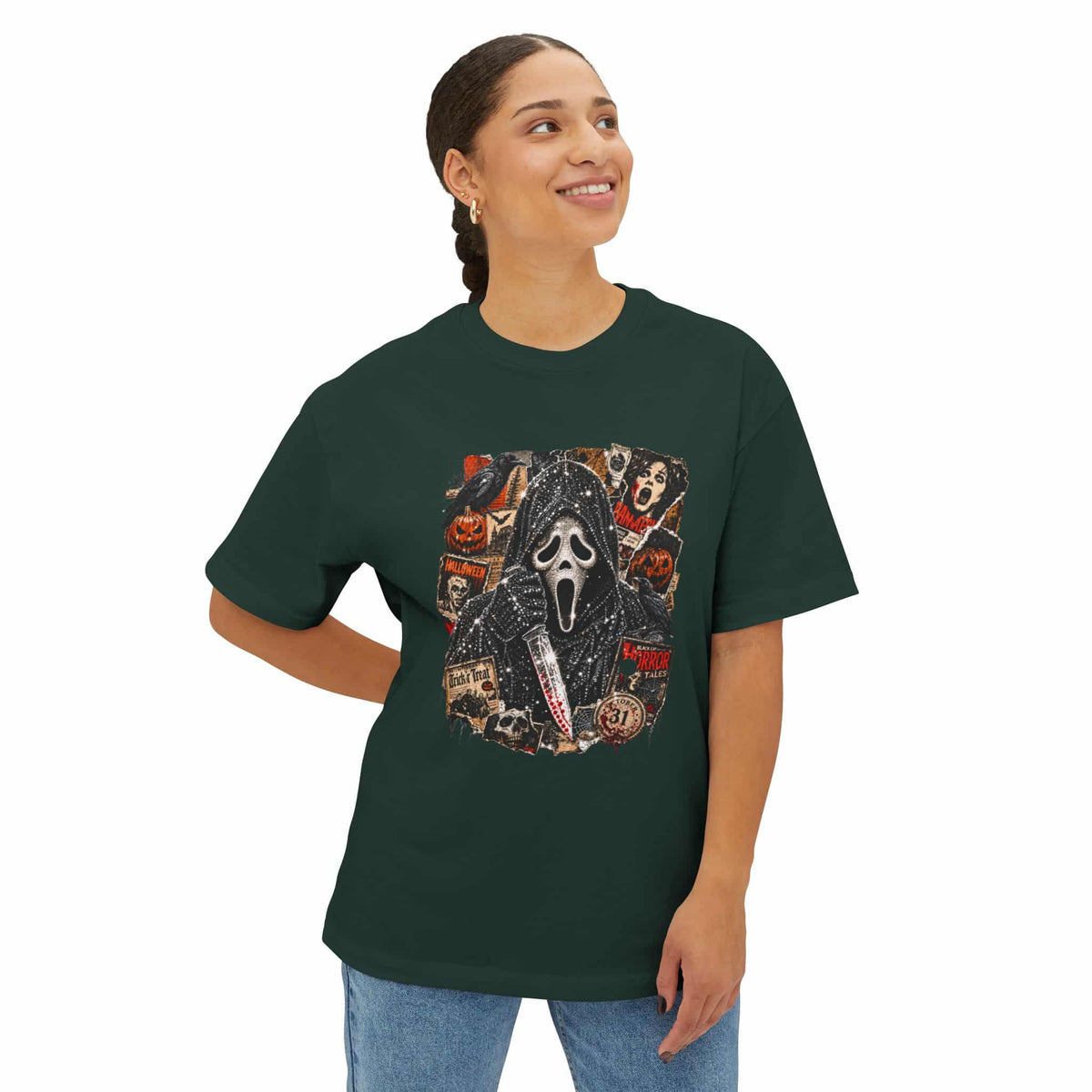 Halloween Horror Unisex Oversized Boxy Tee image 22