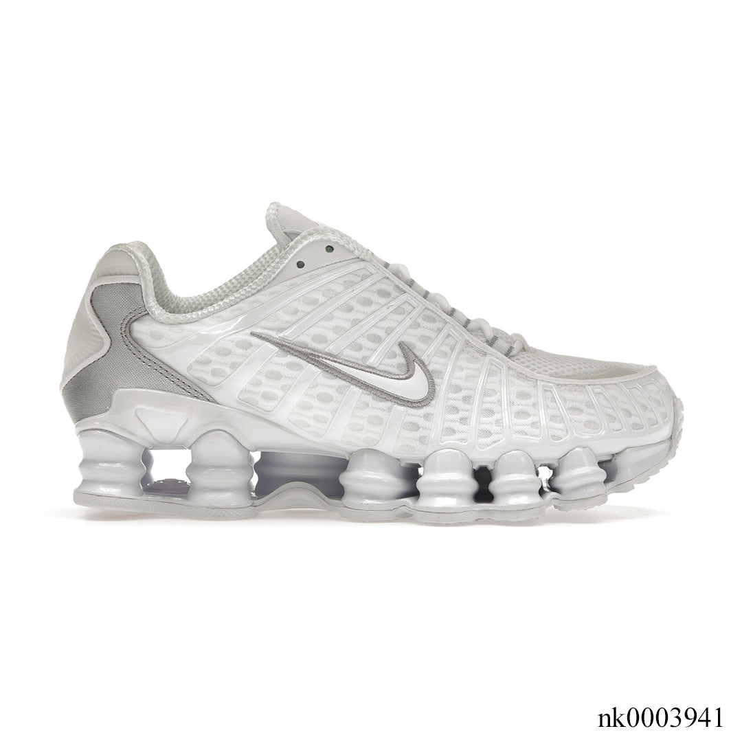 Shox TL White Metallic Silver Max Orange Shoes Sneakers - nk0003941 image 0