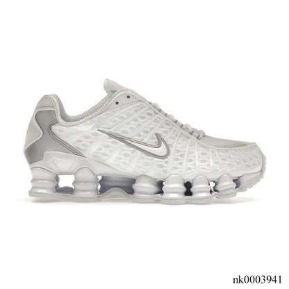 Shox TL White Metallic Silver Max Orange Shoes Sneakers - nk0003941 image 0
