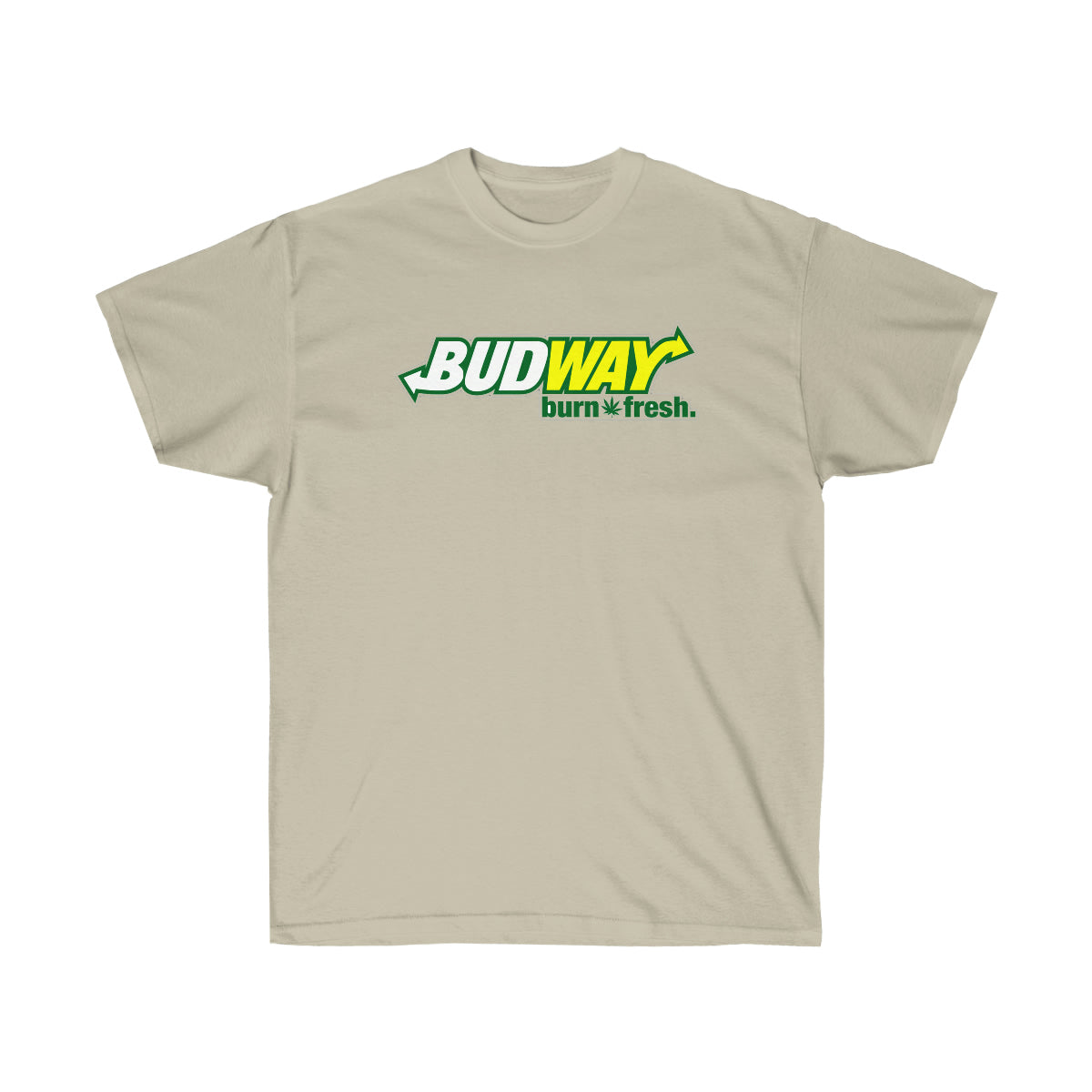 Budway Burn Fresh White Men T-Shirt - Sand, 3XL image