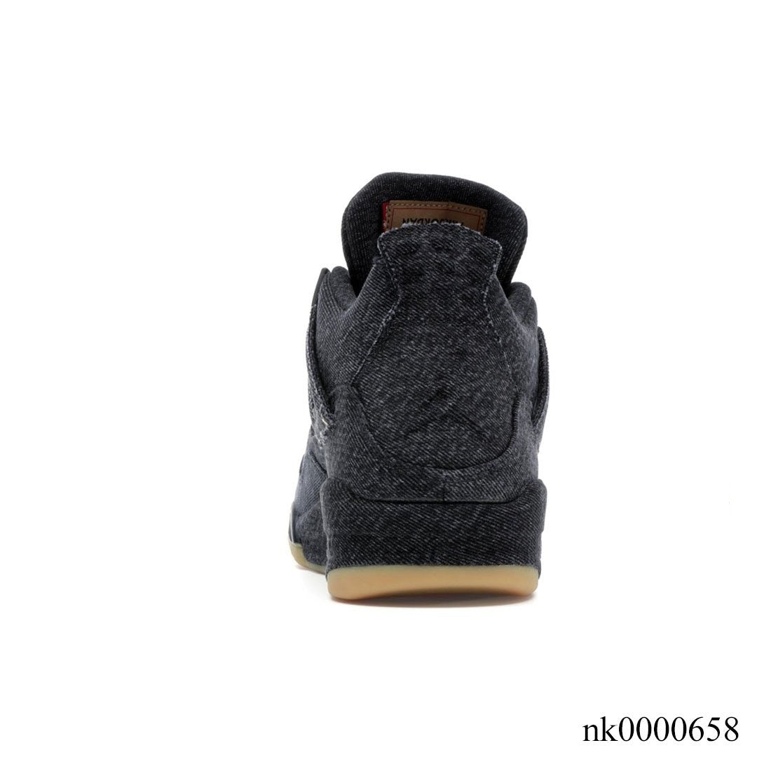 AJ 4 Retro Levi's Black (Levi's Tag) Shoes Sneakers - nk0000658 image 3
