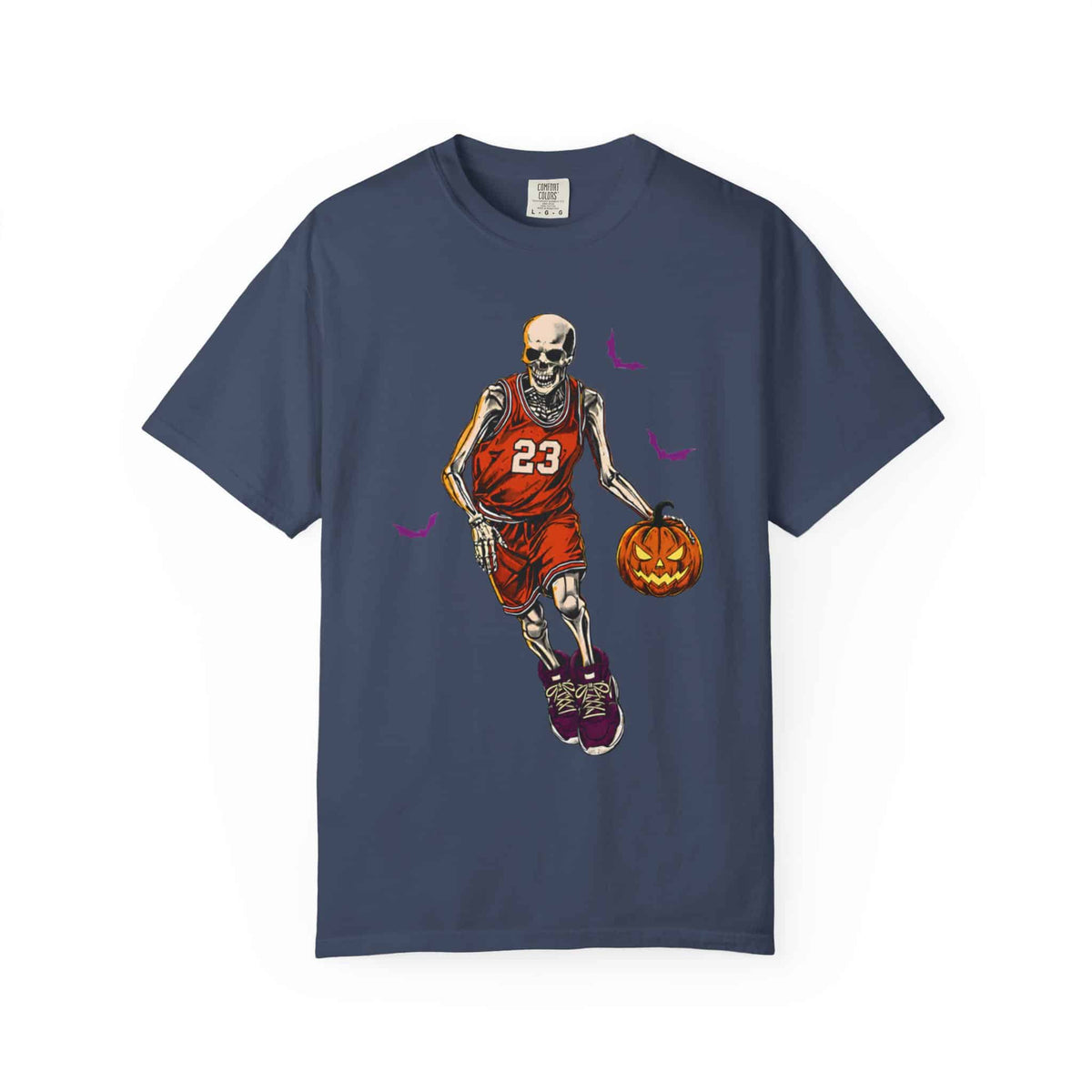 Halloween Basketball Unisex Garment-Dyed T-shirt image 60