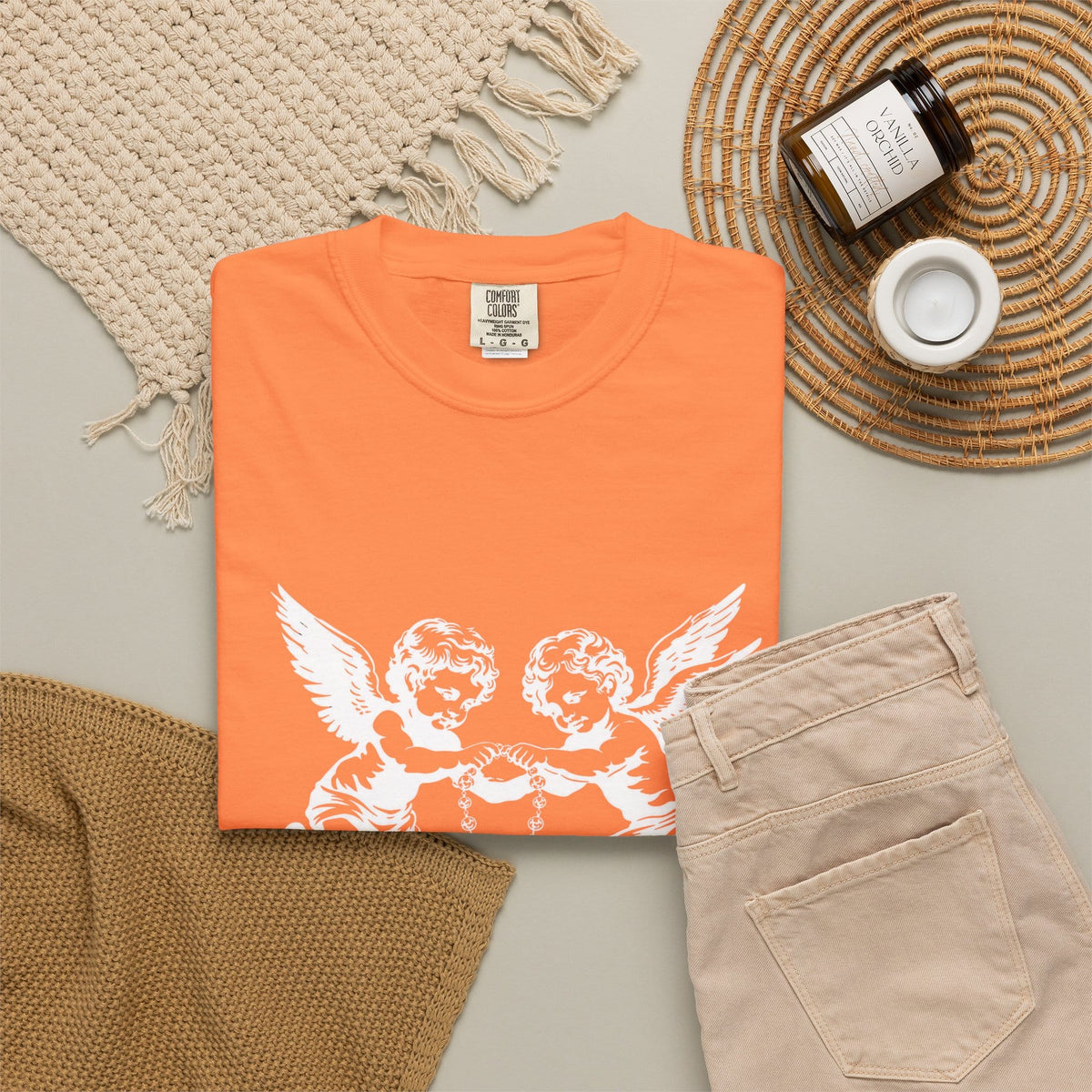 Heavenly Guardians Unisex Garment-Dyed T-shirt image 10