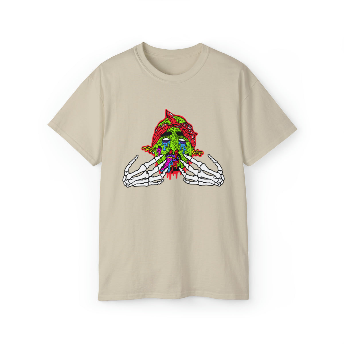 2Pac Monster  T-Shirt - Sand, XL image
