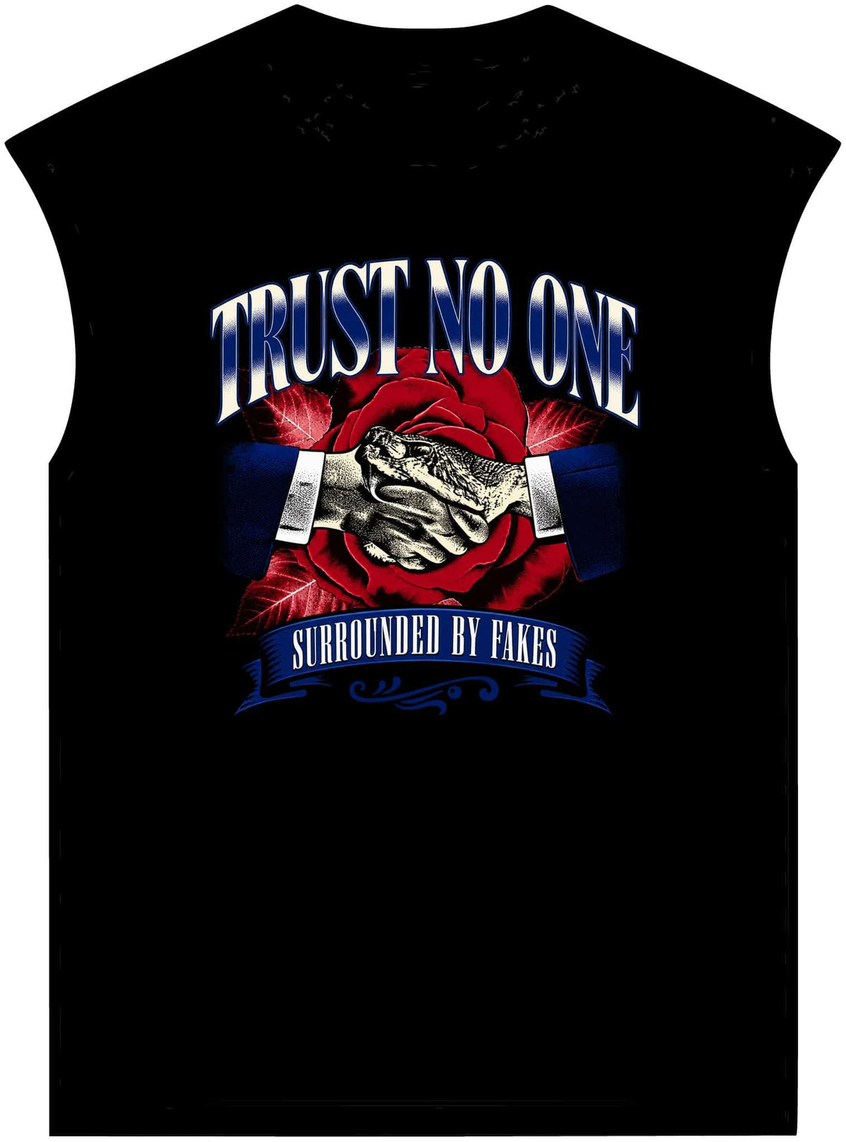Graphic Print Unisex Garment-Dyed Muscle Tee – POD0037 image 0
