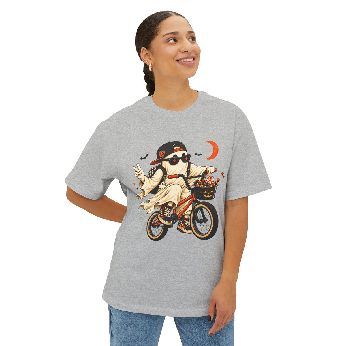 Ghost Rider BMX Unisex Oversized Boxy Tee image 32