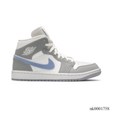 Air Jordan 1 Mid Wolf Grey Aluminum Shoes Sneakers - nk0001758 image 0