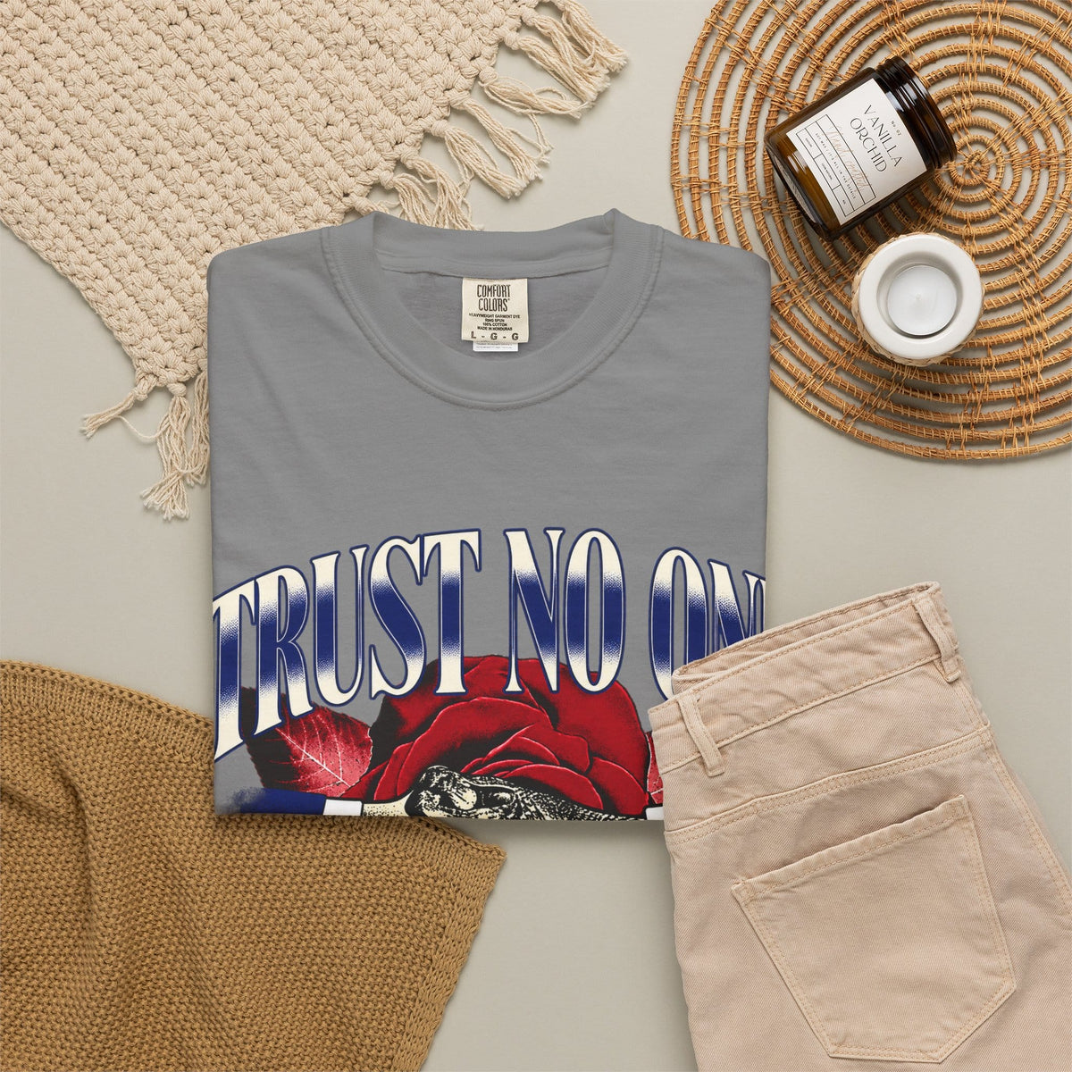 Graphic Print  Unisex Garment-Dyed T-shirt - POD0037 image 43