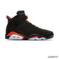 AJ 6 Black Infrared Orange Shoes Sneakers - nk0000292 image 0