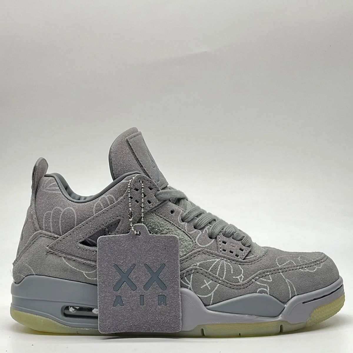 KAWS x AJ 4 Cool Grey Shoes Sneakers – nk0003104 image 5