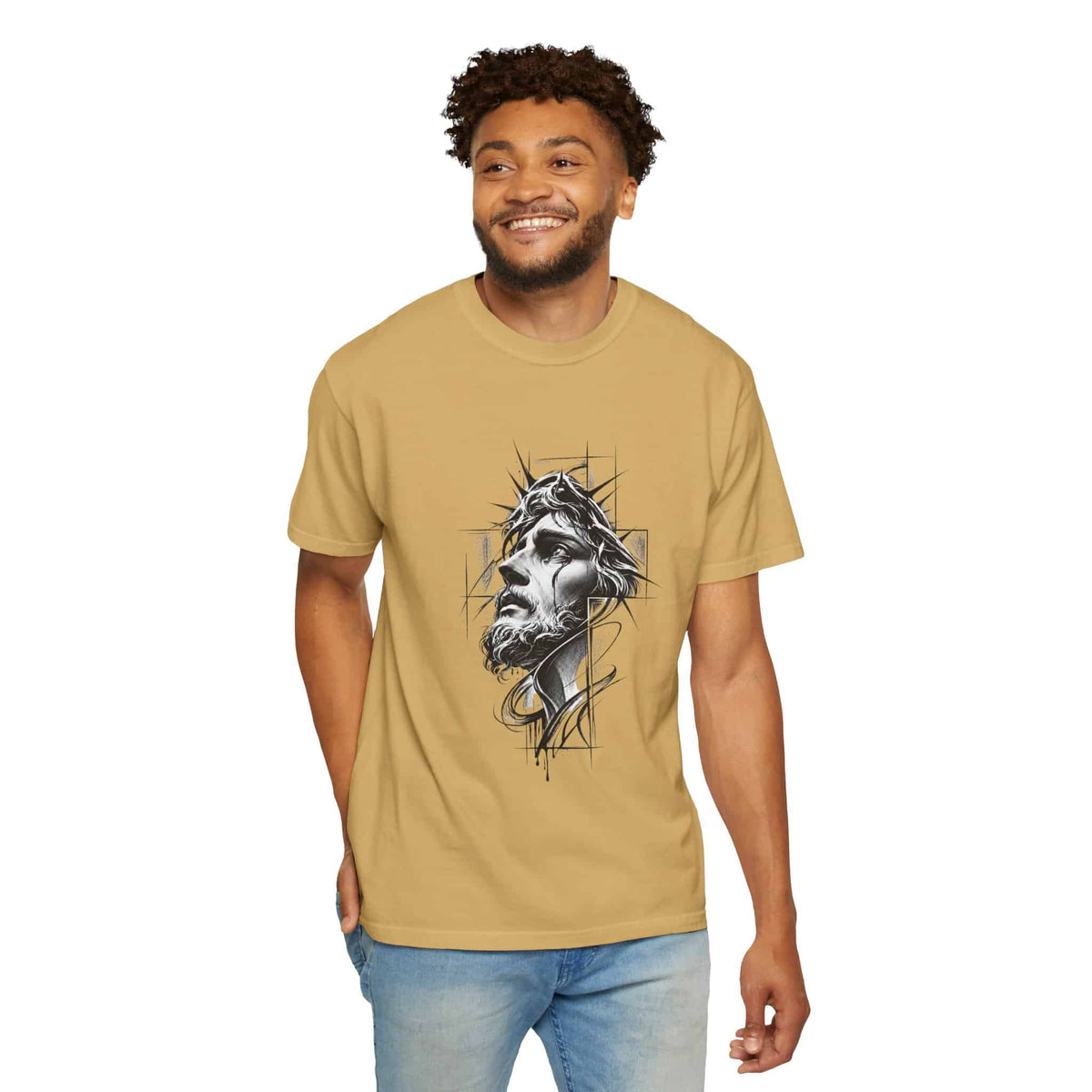 Crown of Faith 1 Unisex Garment-Dyed T-shirt image 38