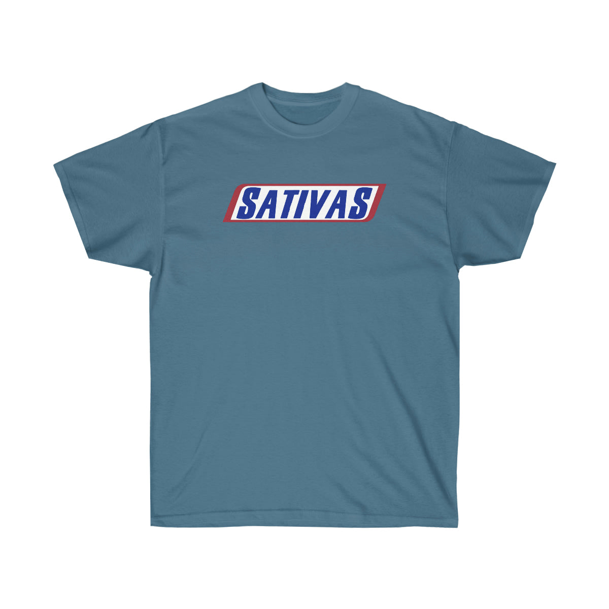 Sativas Color Men T-Shirt - Indigo Blue, 3XL image