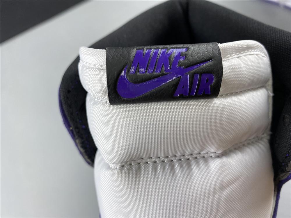 AJ 1 Retro High Court Purple White Shoes Sneakers - nk0000683 image 7