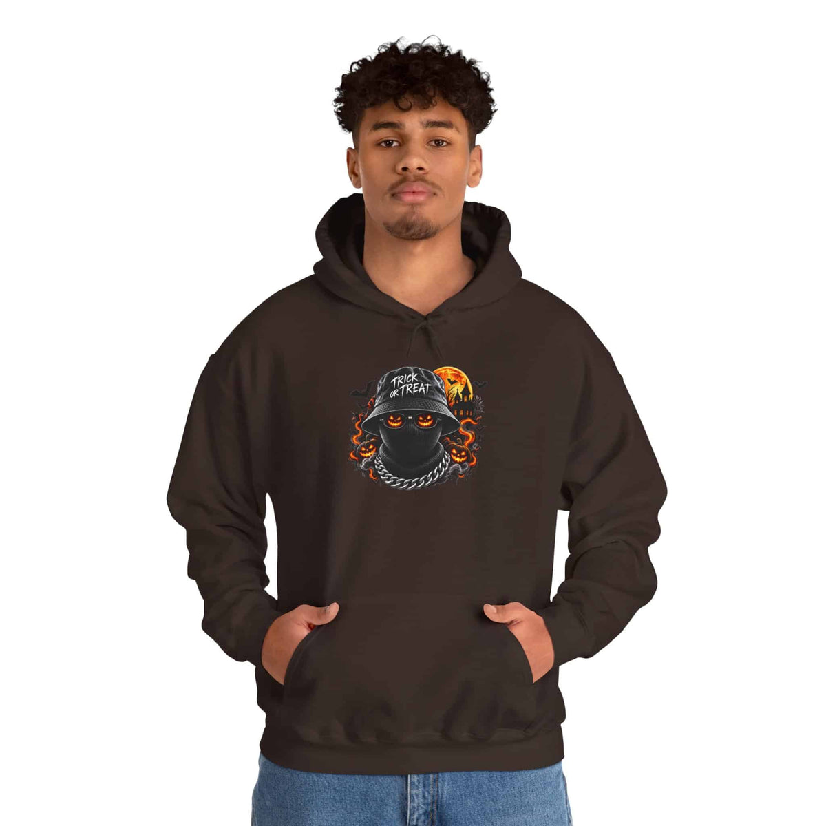 Spooky Streetwear Masked Hooded Sweatshirt image 33