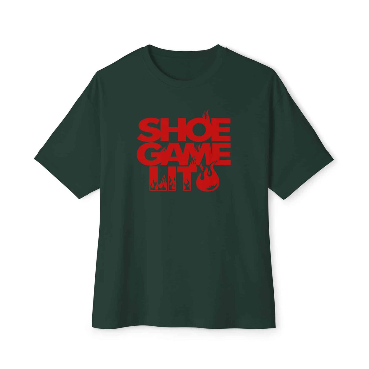 Graphic Print Unisex Oversized Boxy Tee - POD0040 - Forest, 3XL image