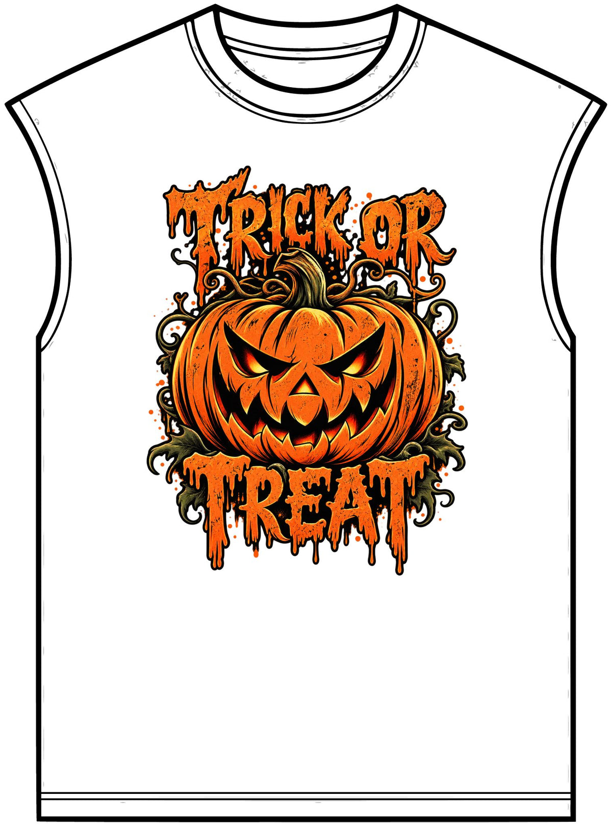 Trick or Treat Unisex Garment-Dyed Muscle Tee image 4