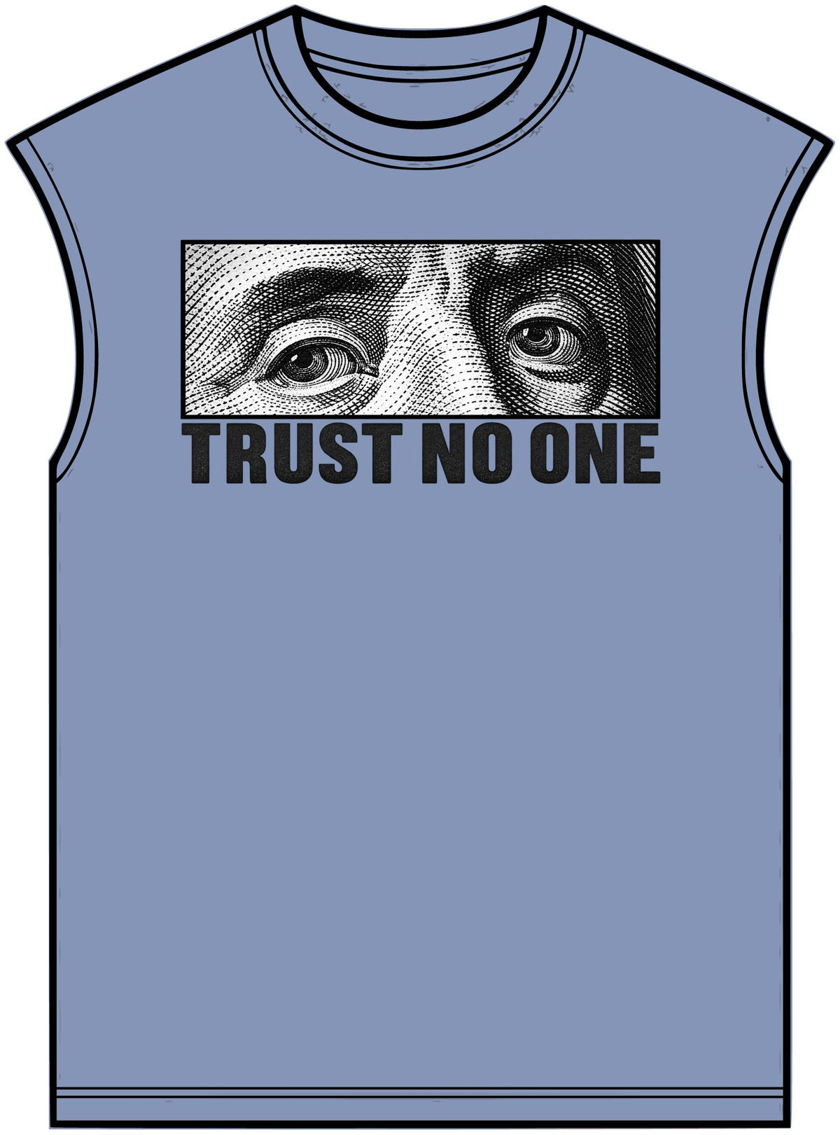 Graphic Print Unisex Garment-Dyed Muscle Tee – POD0039 image 8