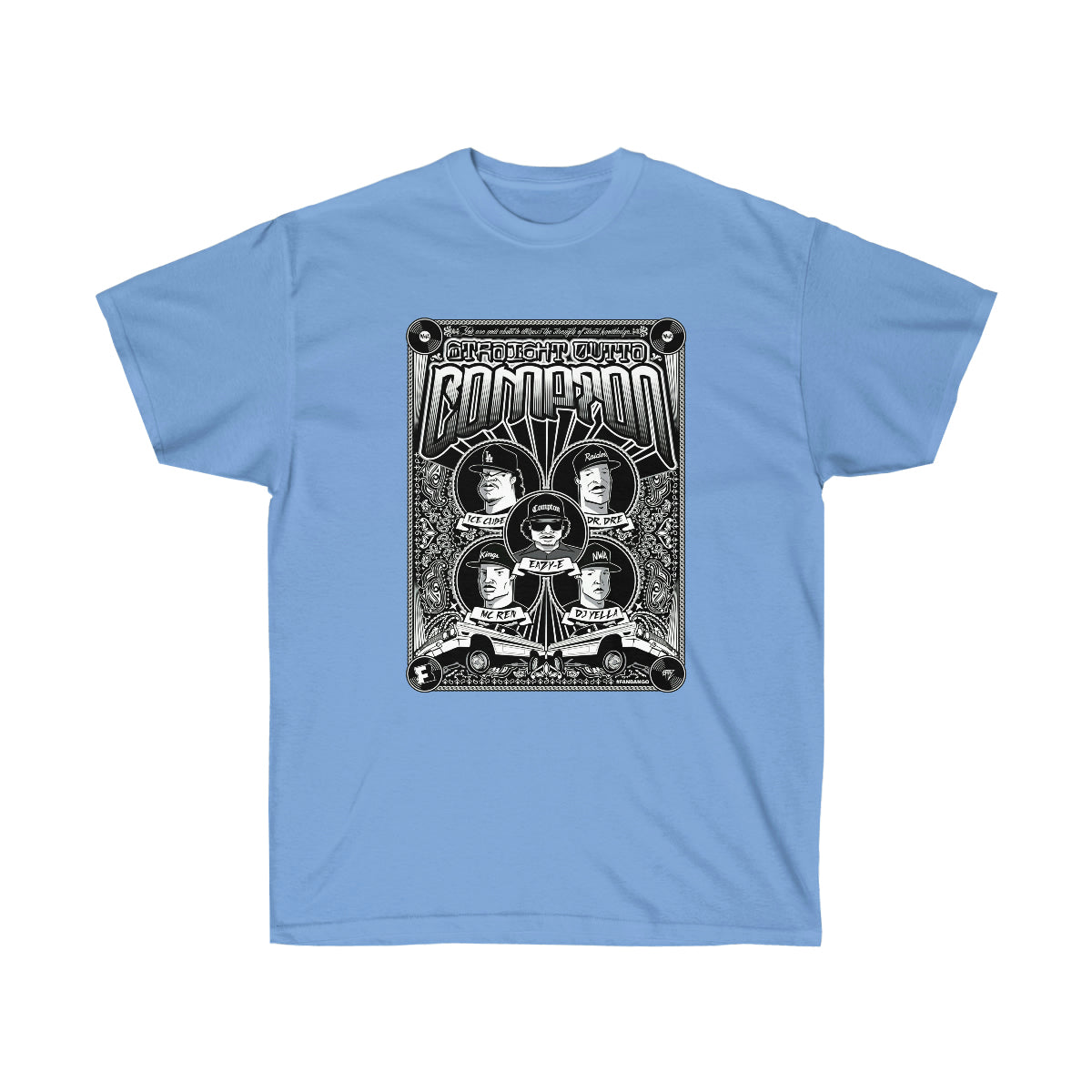 Rap Compton Men T-Shirt - Carolina Blue, M image